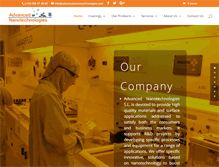 Tablet Screenshot of advancednanotechnologies.com
